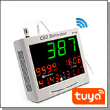 Настенный TUYA Wi-Fi анализатор качества воздуха HT-HZ9110 (3 в 1)