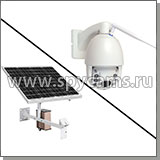 Комплект камеры видеонаблюдения на солнечных батареях Link Solar NC63G-60W-40AH