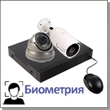 Комплект системы видеонаблюдения с распознаванием лиц (1 улица + 1 помещение)
